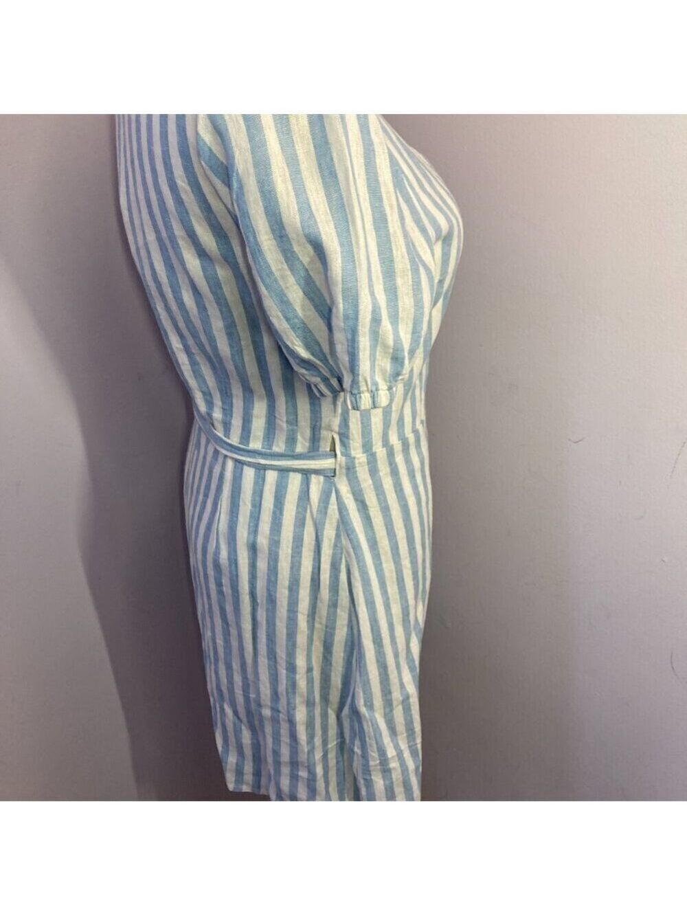 Everly Linen Blend Wrap Dress, NWT, Size M - Picture 5 of 12